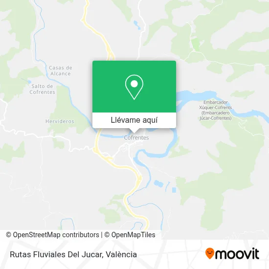 Mapa Rutas Fluviales Del Jucar