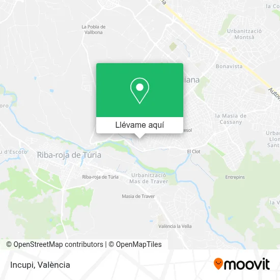 Mapa Incupi