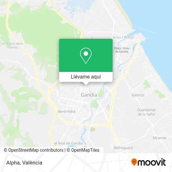 Mapa Alpha