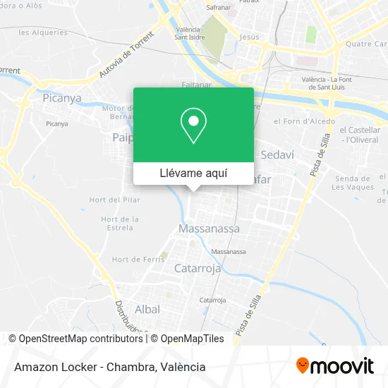 Mapa Amazon Locker - Chambra