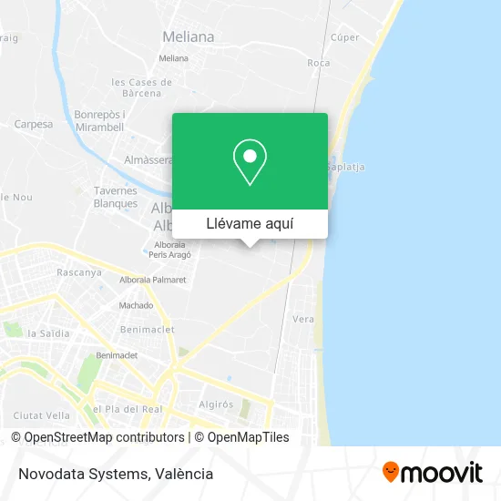Mapa Novodata Systems