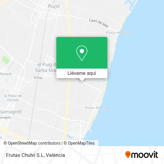 Mapa Frutas Chulvi S.L