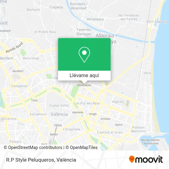 Mapa R.P Style Peluqueros