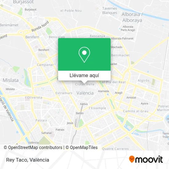 Mapa Rey Taco