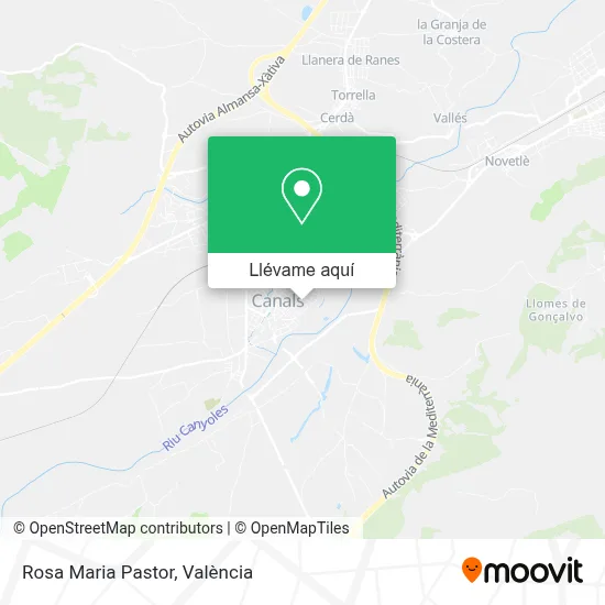 Mapa Rosa Maria Pastor