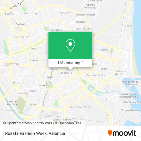 Mapa Ruzafa Fashion Week