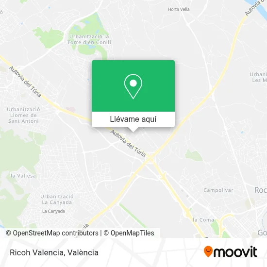 Mapa Ricoh Valencia