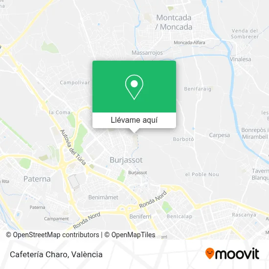 Mapa Cafetería Charo