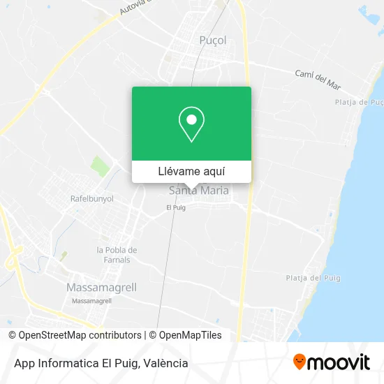Mapa App Informatica El Puig