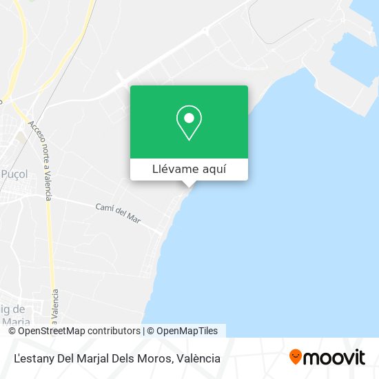 Mapa L'estany Del Marjal Dels Moros