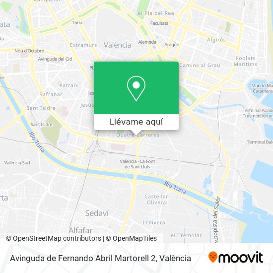 Mapa Avinguda de Fernando Abril Martorell 2