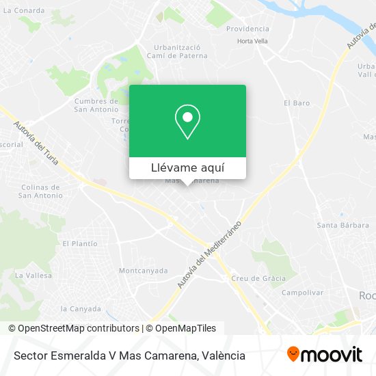 Mapa Sector Esmeralda V Mas Camarena