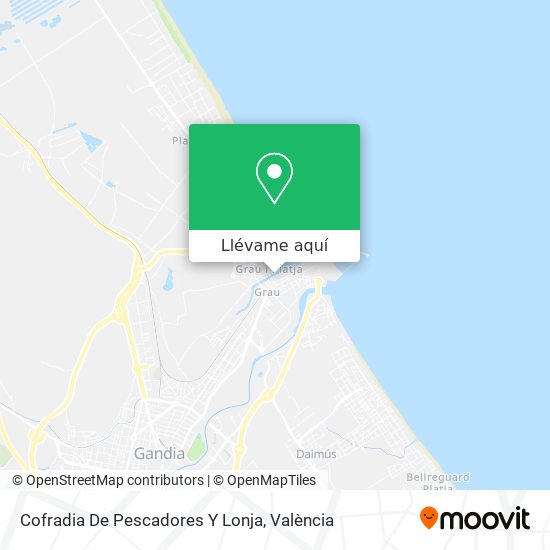 Mapa Cofradia De Pescadores Y Lonja