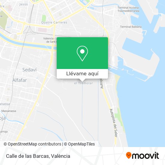 Mapa Calle de las Barcas