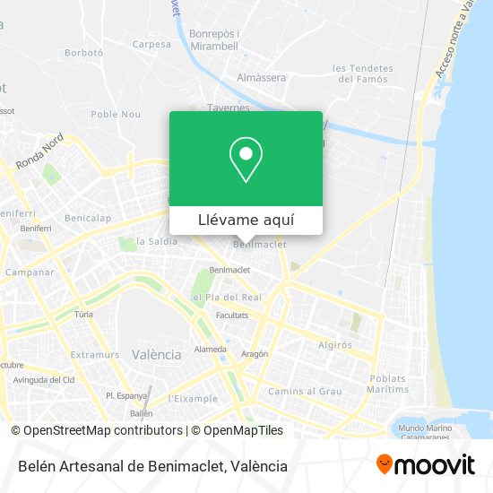 Mapa Belén Artesanal de Benimaclet