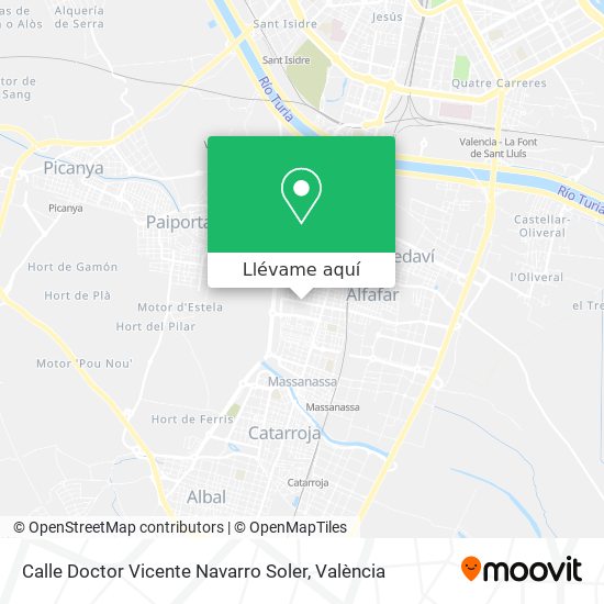 Mapa Calle Doctor Vicente Navarro Soler