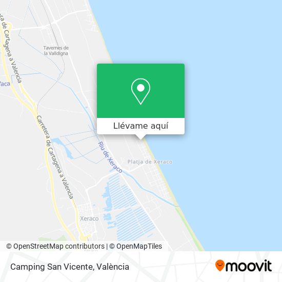 Mapa Camping San Vicente