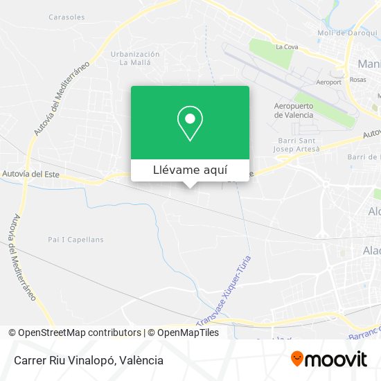 Mapa Carrer Riu Vinalopó