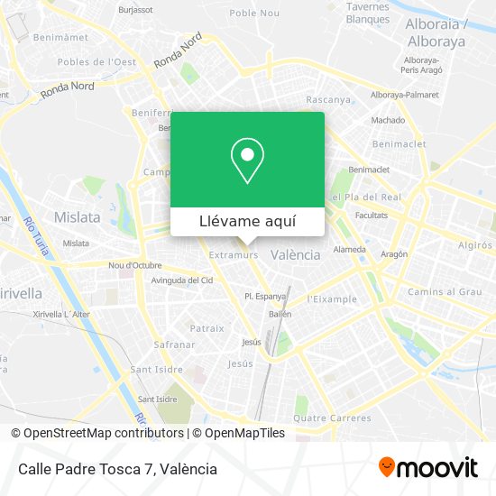 Cómo llegar a Calle Padre Tosca 7 en Valencia en Autobús, Metrovalencia o  Tren?