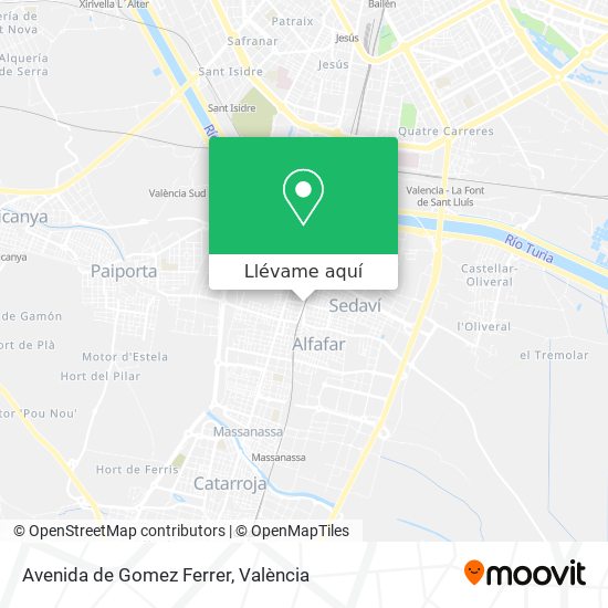 Mapa Avenida de Gomez Ferrer