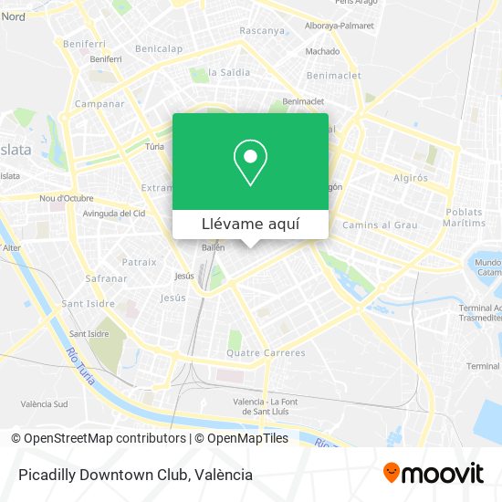 Mapa Picadilly Downtown Club