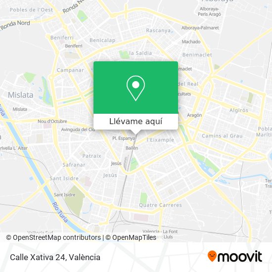 Mapa Calle Xativa 24
