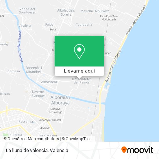 Mapa La lluna de valencia