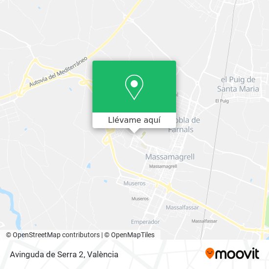 Mapa Avinguda de Serra 2