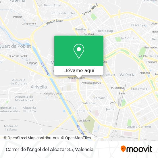 Mapa Carrer de l'Ángel del Alcázar 35