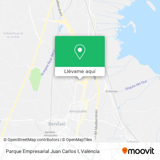 Mapa Parque Empresarial Juan Carlos I