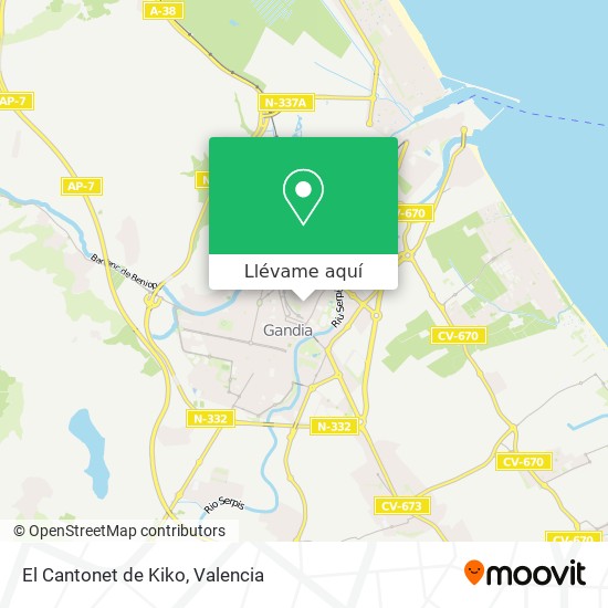 Mapa El Cantonet de Kiko