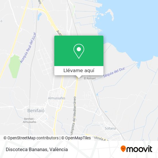 Mapa Discoteca Bananas