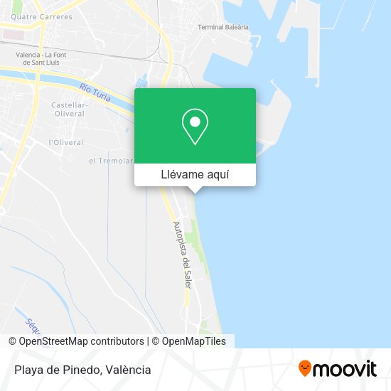 Mapa Playa de Pinedo