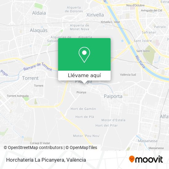 Mapa Horchatería La Picanyera
