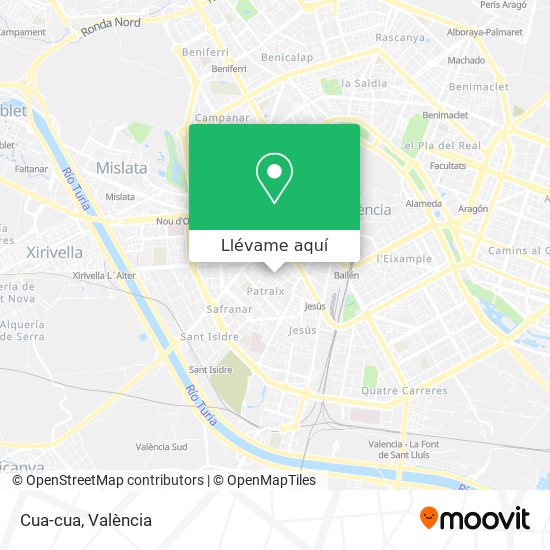Cómo llegar a Cua-cua en Valencia en Autobús, Tren o Metrovalencia?