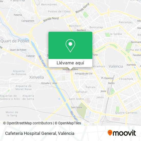 Mapa Cafetería Hospital General