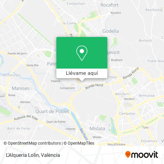 Mapa L'Alqueria Lolin