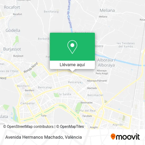 Mapa Avenida Hermanos Machado