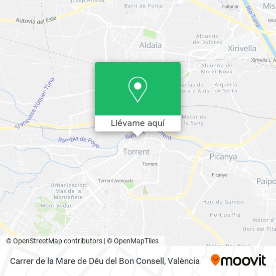Mapa Carrer de la Mare de Déu del Bon Consell