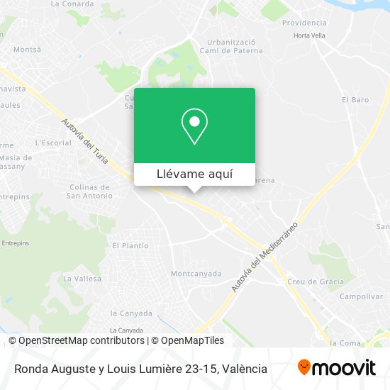 Mapa Ronda Auguste y Louis Lumière 23-15