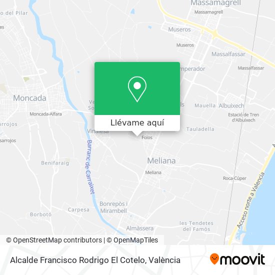 Mapa Alcalde Francisco Rodrigo El Cotelo