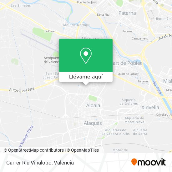 Mapa Carrer Riu Vinalopo