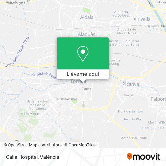 Mapa Calle Hospital