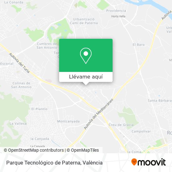 Mapa Parque Tecnológico de Paterna