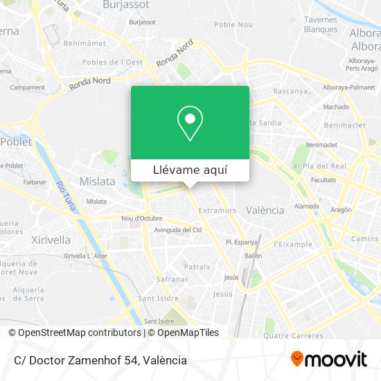 Mapa C/ Doctor Zamenhof 54