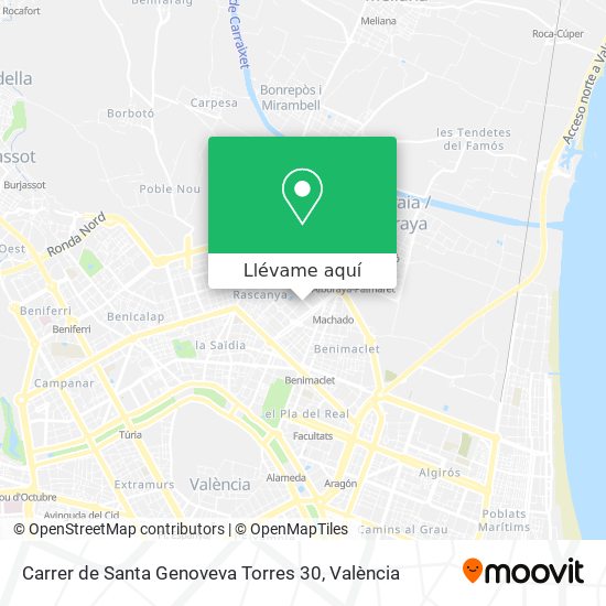 Mapa Carrer de Santa Genoveva Torres 30