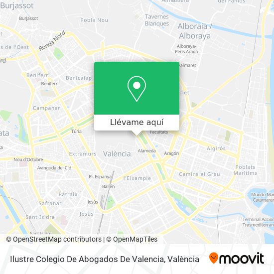 Mapa Ilustre Colegio De Abogados De Valencia