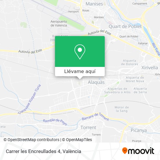 Mapa Carrer les Encreullades 4