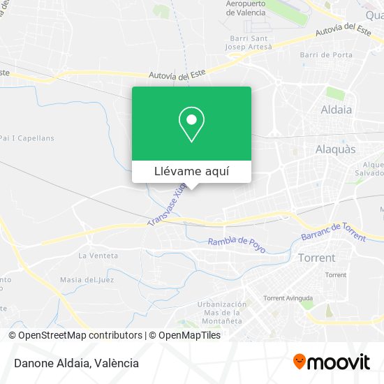 Mapa Danone Aldaia