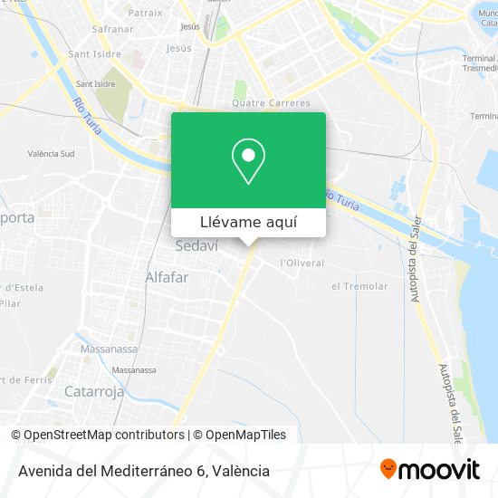 Mapa Avenida del Mediterráneo 6